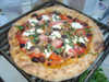 Olive and Fresh Tomato Pizza
